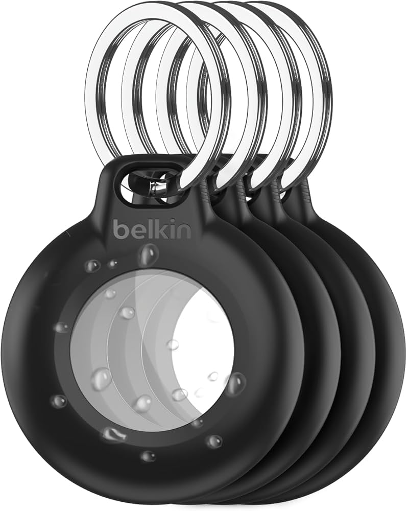 Estuche para Airtag Belkin - negro (paquete de 4) - para Apple AirTag