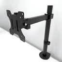Montaje para LCD KPM-300 plástico, acero de alta calidad, negro, tamaño de pantalla: 13"-32" - montable en escritorio