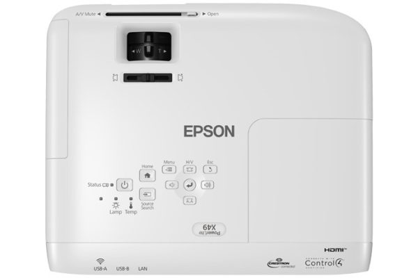 Proyector Epson - PowerLite X49 Resolución 1024 x 768, 4:3 Portable 3,600 Lumenes Color Blanco