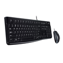 Teclado y Mouse Logitech MK120 Alámbrico USB En Español Color Negro