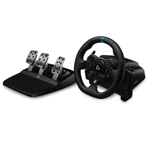 Juego de volante y pedales Logitech G923 Racing, cableado, para PC, Sony PlayStation 4, Sony PlayStation 5 Color Negro