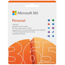 Licencia Microsoft 365 Personal de suscripción (1 año) 1 persona Mac / PC