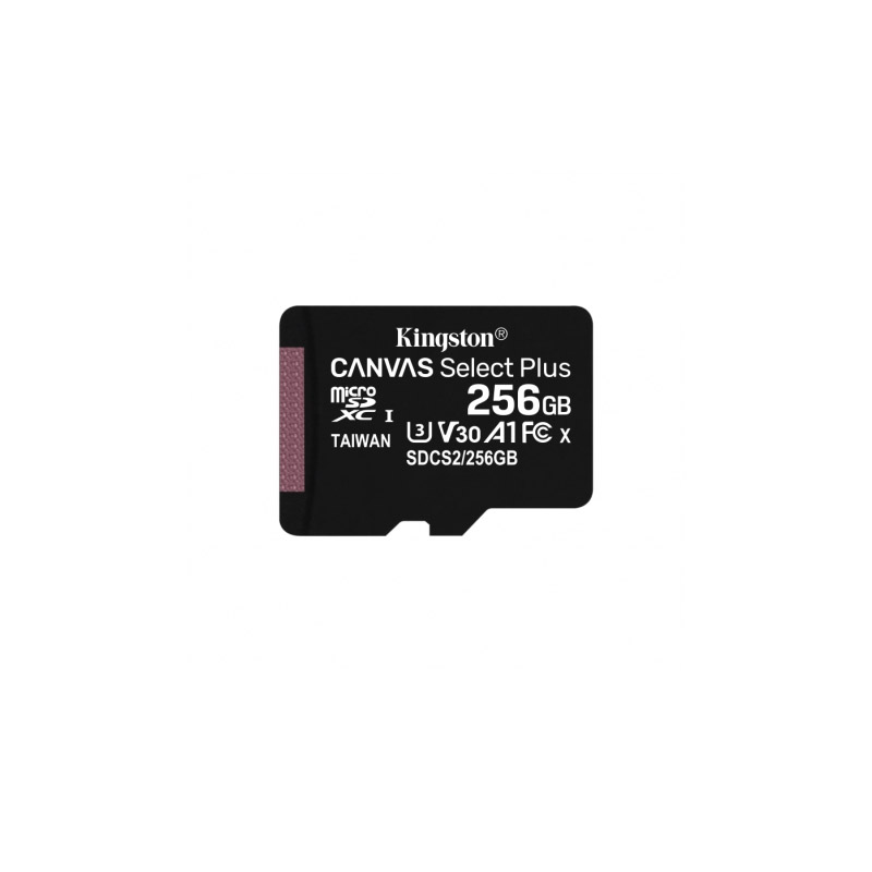 Kingston - Flash memory card - microSDHC  - 256 GB - Canvas Select Plus SDCS2/256GB