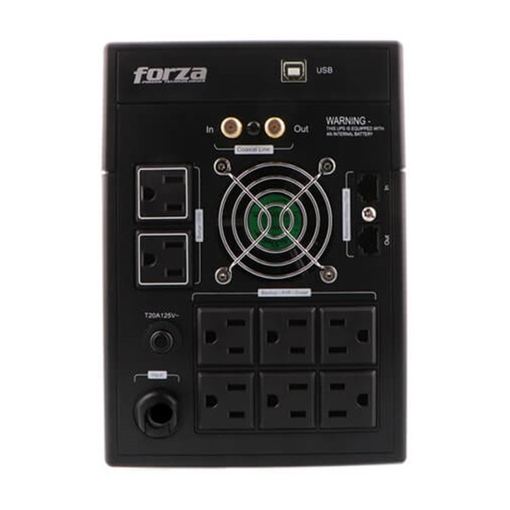 UPS Forza FX-2200LCD 2200VA 1200W 8 Out 120V US plug