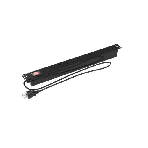 Nexxt Solutions Infrastructure - Power distribution unit - Rack-mountable - AC 110-125 V - 9 Tomas de Corriente - NEMA 5-15 15A 1U