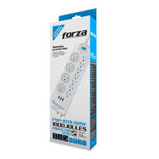 Surge protector - AC 110/220 V - 11 Tomas de Corriente - NEMA 3USB 5ft WH