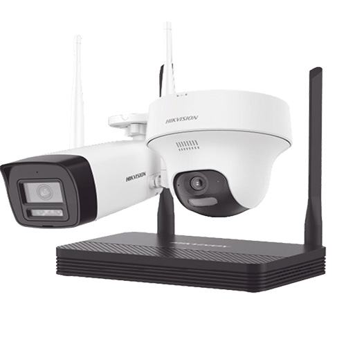 Hikvision - Network surveillance camera - 4MP H.265 One bullet + One tur