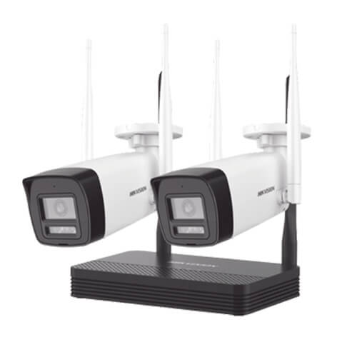 Hikvision - Network surveillance camera - 2MP H.265 TWO bullet WiFi NVS