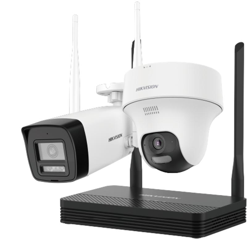 Hikvision - Network surveillance camera - 2MP H.265 One bullet + One tur