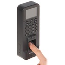 Hikvision Pro Series Terminal de control de acceso con lector de huellas dactilares DS-K1T804AMF, cableado/Wi-Fi/Ethernet Color negro