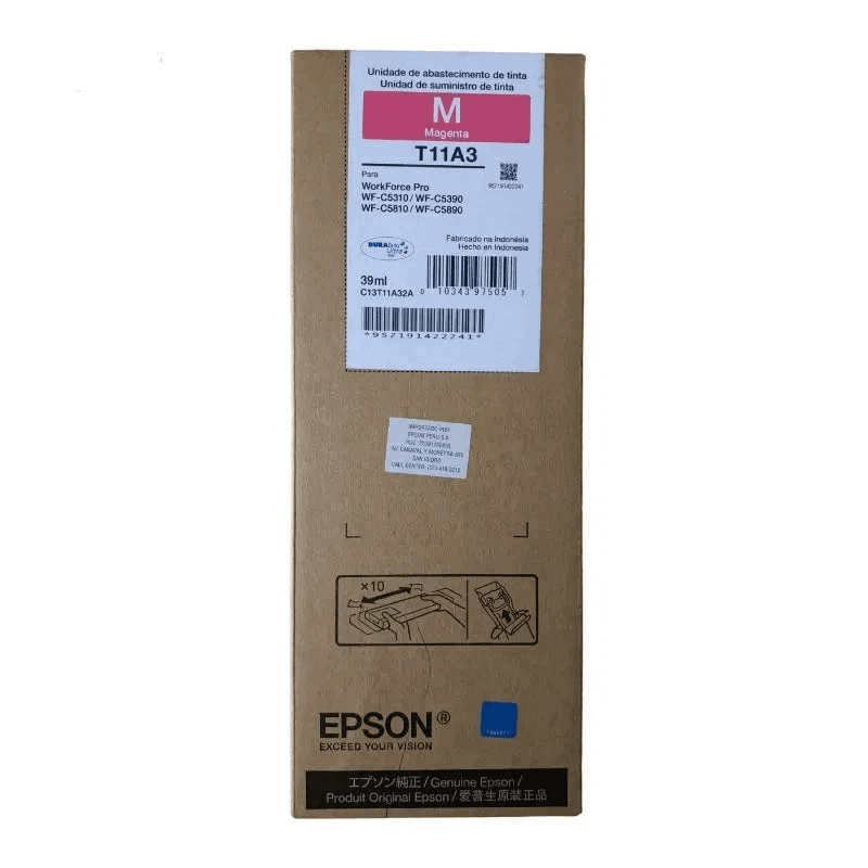 Tinta Epson magenta (T11A320) Para Work Force 39 ML. C5310 C5390 C5810 C5890 C5891