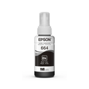 Tinta Epson Negro (T664 ) de 70ml. para L110 / L120/ L121/L200 / L210 / L220 / L300/L310 /L350 / L355 / L365 / L375 / L380 / L395 / L396 / L455 / L475 / L495 / L555 / L565 / L575 / L1300
