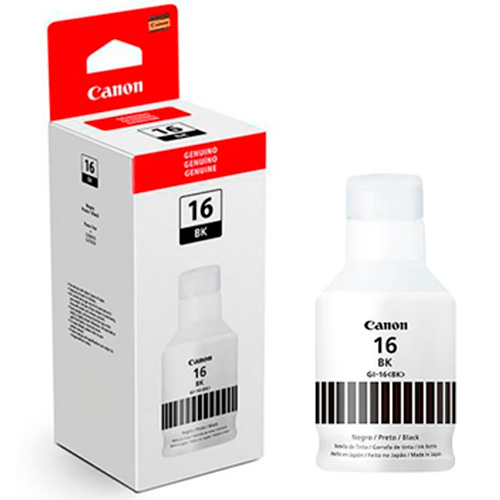 Tinta Canon Negro (GI-16BK) de 170ml para GX3010 GX4010 GX5010 GX6010 GX7010