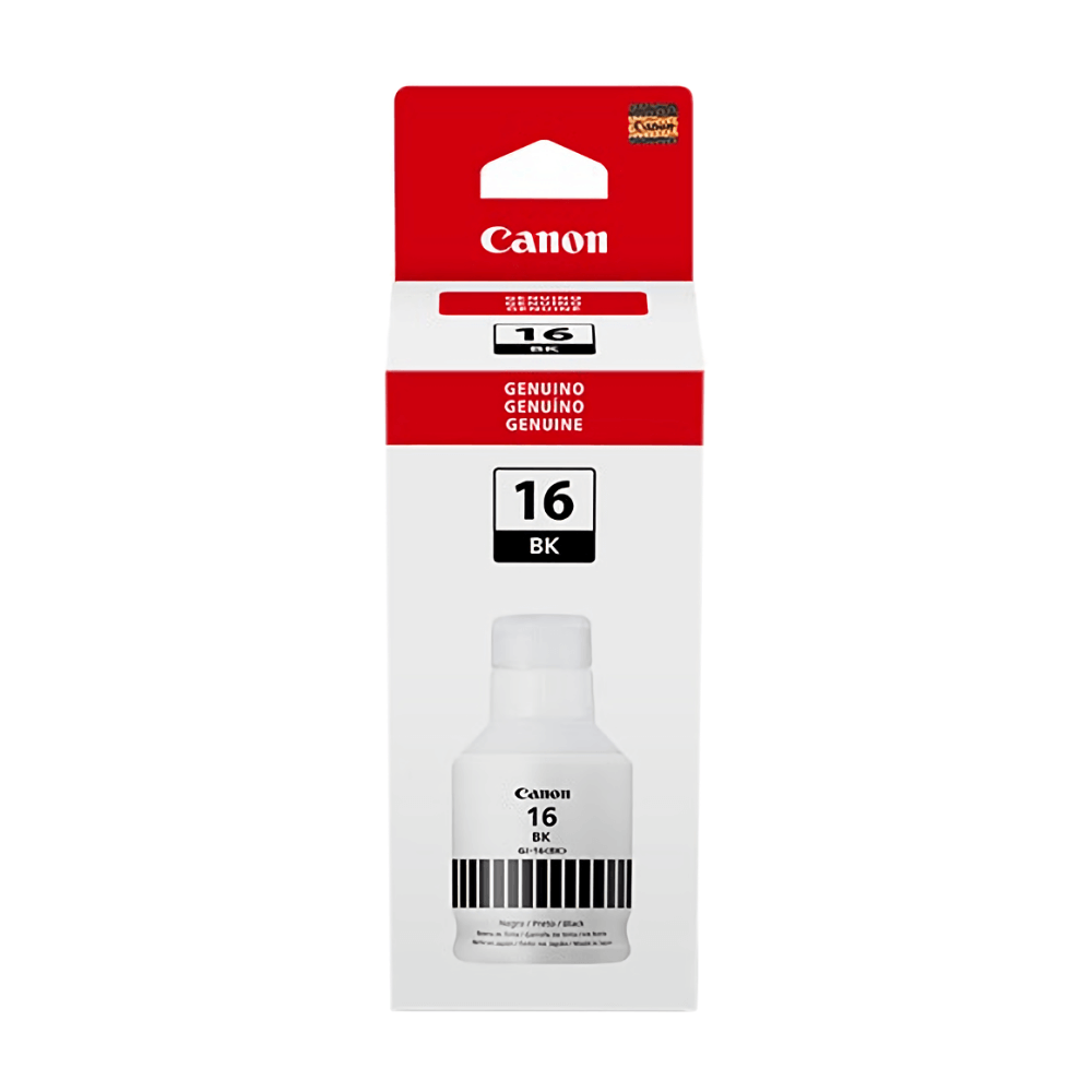 Tinta Canon Negro (GI-16BK) de 170ml para GX3010 GX4010 GX5010 GX6010 GX7010