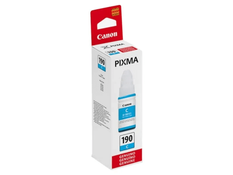 Tinta Canon cyan (GI-190C) de 70 ml para Pixma G1100, G2100, G3100, G4100