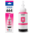 Tinta Epson Magenta (T664 ) de 70ml L110 / L120/ L121/L200 / L210 / L220 / L300/L310 /L350 / L355 / L365 / L375 / L380 / L395 / L396 / L455 / L475 / L495 / L555 / L565 / L575 / L1300