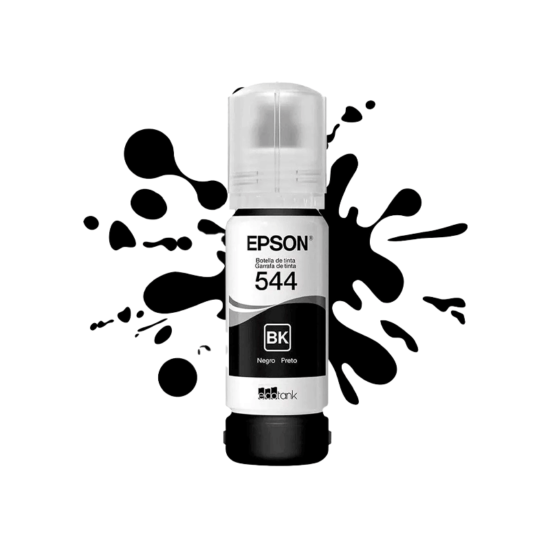 Tinta Epson Negra (544) de 65ml L1110 L1210 L1250 L3110 L3150 L3160 L3210 L3250 L3251 L3260 L3560 L5190 L5290 L5590