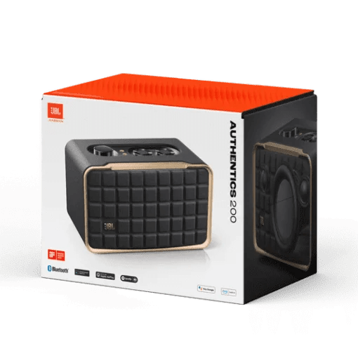 Bocina inteligente JBL Authentics 200 Wi-Fi 6, Bluetooth Color Negro