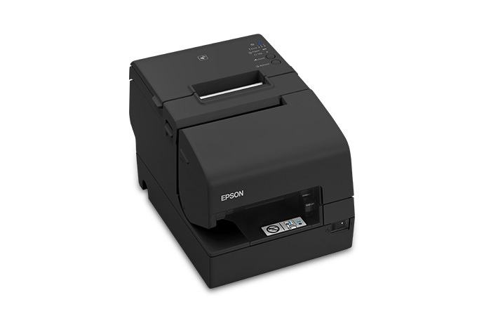 Impresora Epson de punto de venta OmniLink TM-H6000V impresión blanco y negro conexión USB, LAN, serial y NFC con cortador.