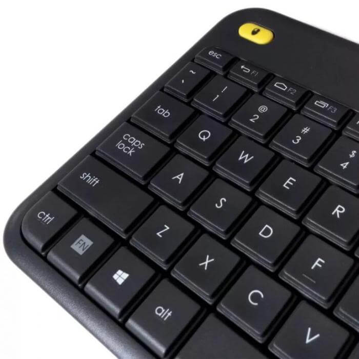Teclado Logitech Inalámbrico para Smart TV K400 Plus Español Negro