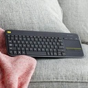 Teclado Logitech Inalámbrico para Smart TV K400 Plus Español Negro