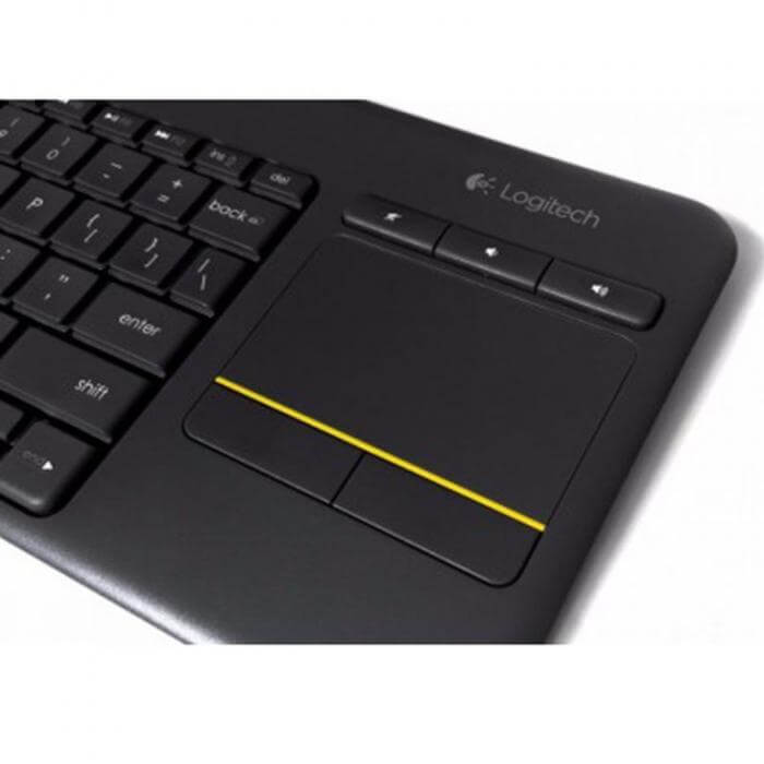 Teclado Logitech Inalámbrico para Smart TV K400 Plus Español Negro