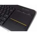 Teclado Logitech Inalámbrico para Smart TV K400 Plus Español Negro