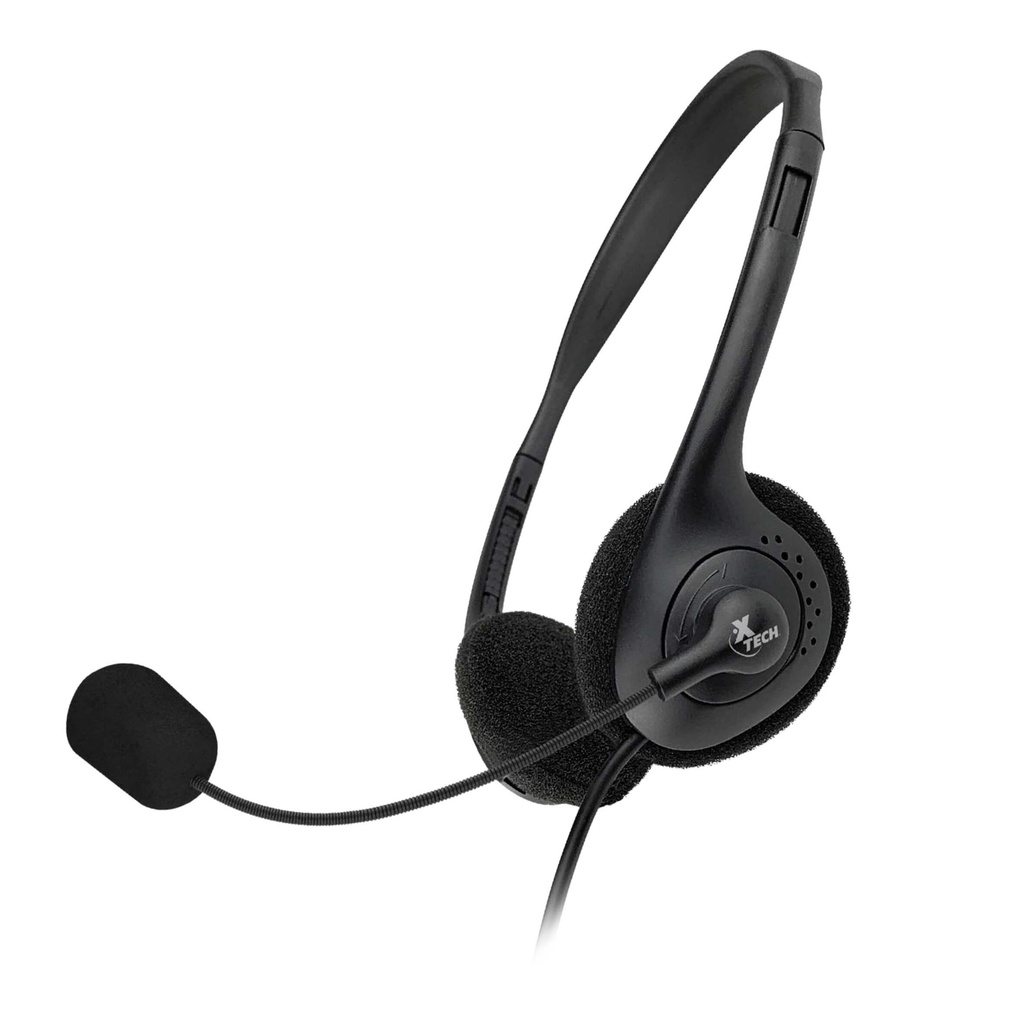 Headset Xtech - XTH-230 - Para Conference / Para Computer - Wired - 3.5mm TRRS with mic