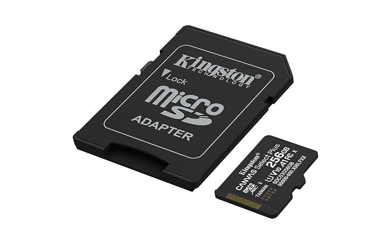 Tarjeta de memoria Kingston 256GB Canvas Select Plus microSD Card