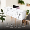 MM105NXT37 NHP-D610 enchufe doble nexxt inteligente - Puertos USB para carga. multicopy guatemala 2