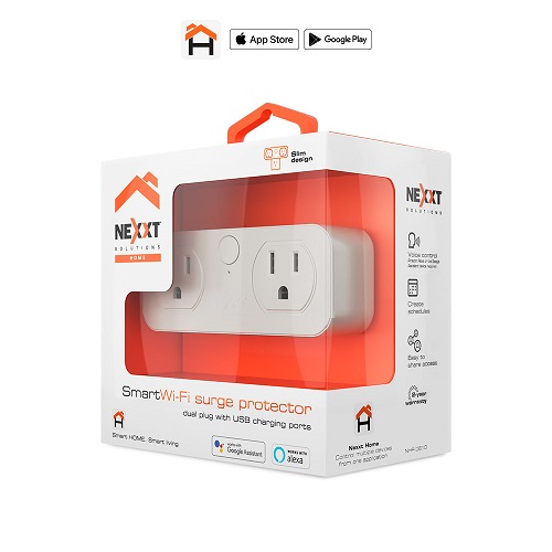MM105NXT37 NHP-D610 enchufe doble nexxt inteligente - Puertos USB para carga. multicopy guatemala