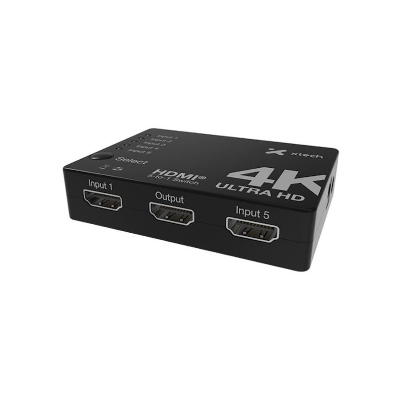 Conmutador HDMI® - Xtech - de 5 puertos Switch