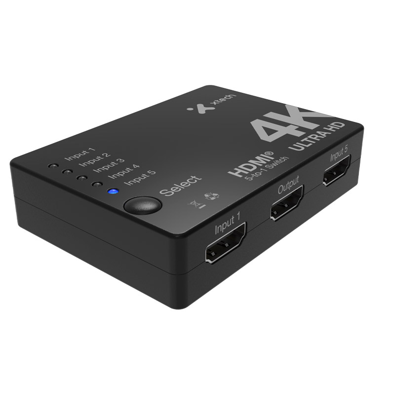 Conmutador HDMI® - Xtech - de 5 puertos Switch