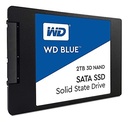 interno para PC de 2 TB - Western Digital WD Blue 3D NAND SSD ATA III 6 Gb/s, 2,5/7 mm, hasta 560 MB/s - WDS200T2B0A, disco duro de estado sólido