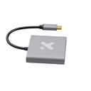 Adaptador de vídeo - USB Tipo C - Xtech - HDMI - USB 3.0 - Aluminio - 3 en 1 XTC-566