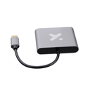 Adaptador de vídeo - USB Tipo C - Xtech - HDMI - USB 3.0 - Aluminio - 3 en 1 XTC-566