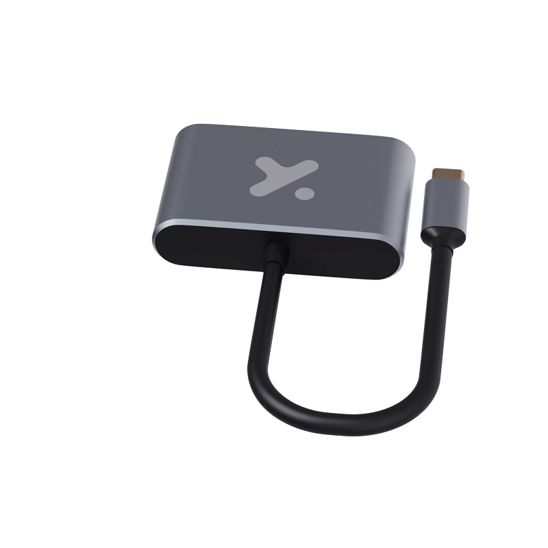 Adaptador multipuerto Xtech - 2 en 1 USB-C® a HDMI® + VGA