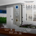 Cerradura inteligente Nexxt con Wi-Fi - Color gris