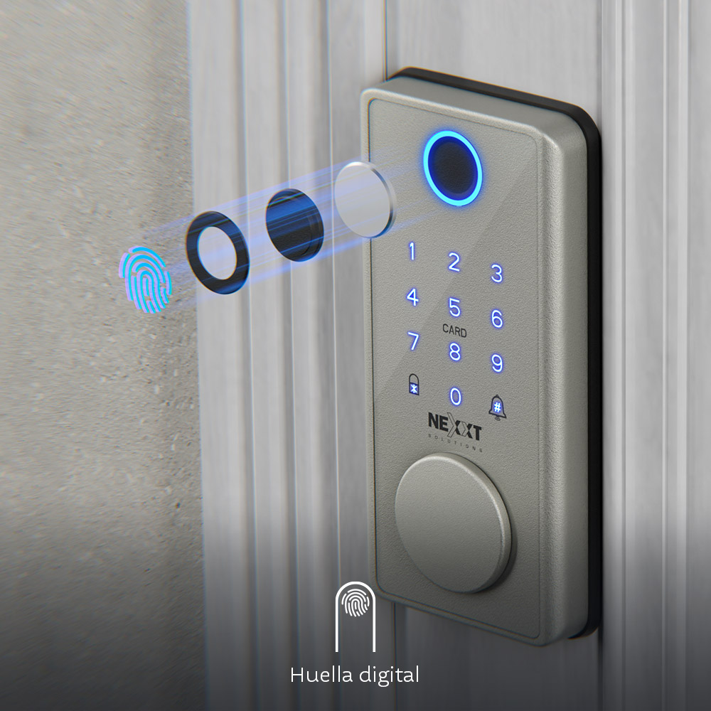 Cerradura inteligente Nexxt con Wi-Fi - Color gris