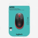 Mouse Logitech  Wireless - Red - M190 