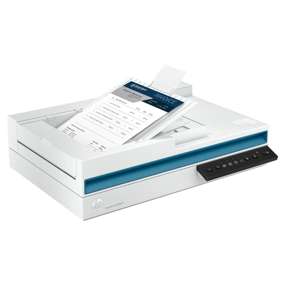 Escáner de documentos HP Scanjet Pro 2600 f1 - CMOS / CIS - a dos caras - A4/Legal - 1200 ppp x 1200 ppp - hasta 25 ppm (mono) / hasta 25 ppm (color) - Alimentador automático de documentos (ADF) (60 hojas) - hasta 1500 exploraciones por día - USB 2.0 20G05A#BGJ