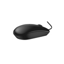 Mouse Dell MS116  óptico - 3 botones  - cableado - USB - negro - para Chromebook 3120; Latitude 3301, 5300, 5401; Precision Mobile Workstation 3540, 5520