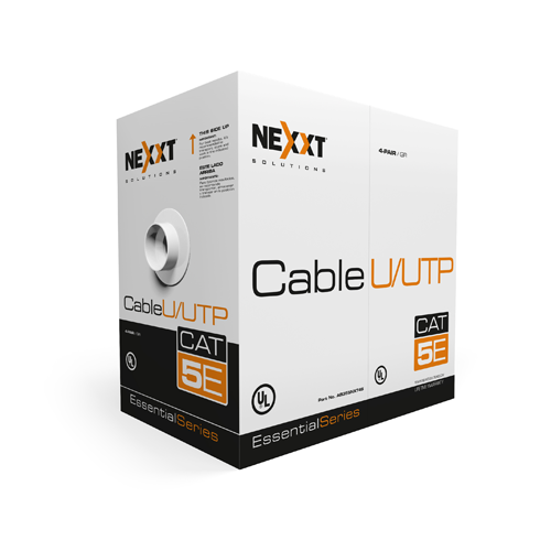 Nexxt Solutions Infrastructure - Bulk cable - UTP - 305 m RJ-45 - gris - Cat5e 4P 0.45mm CMX
