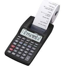 CALCULADORA SUMADORA CASIO HR-8RC-BK MINI 12 DIGITOS (SIN ADAPTADOR DE CORRIENTE)