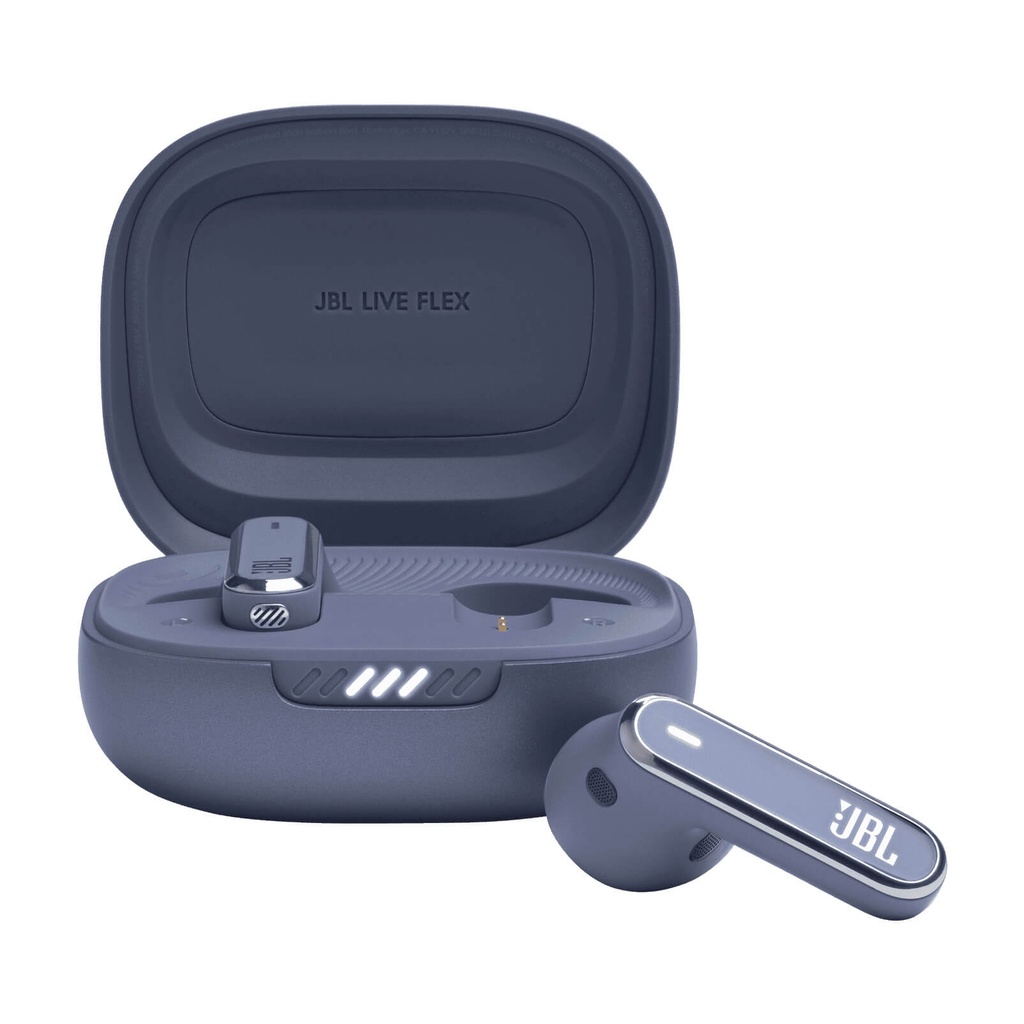 Audífonos JBL Live Flex Inalámbricos, Cancelación De Ruido, Resistente al Polvo, Color Azul