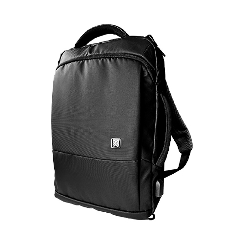 Klip Xtreme - Notebook carrying backpack - 15.6" - Polyester - Black - 2 in 1 Backpack & NB Case