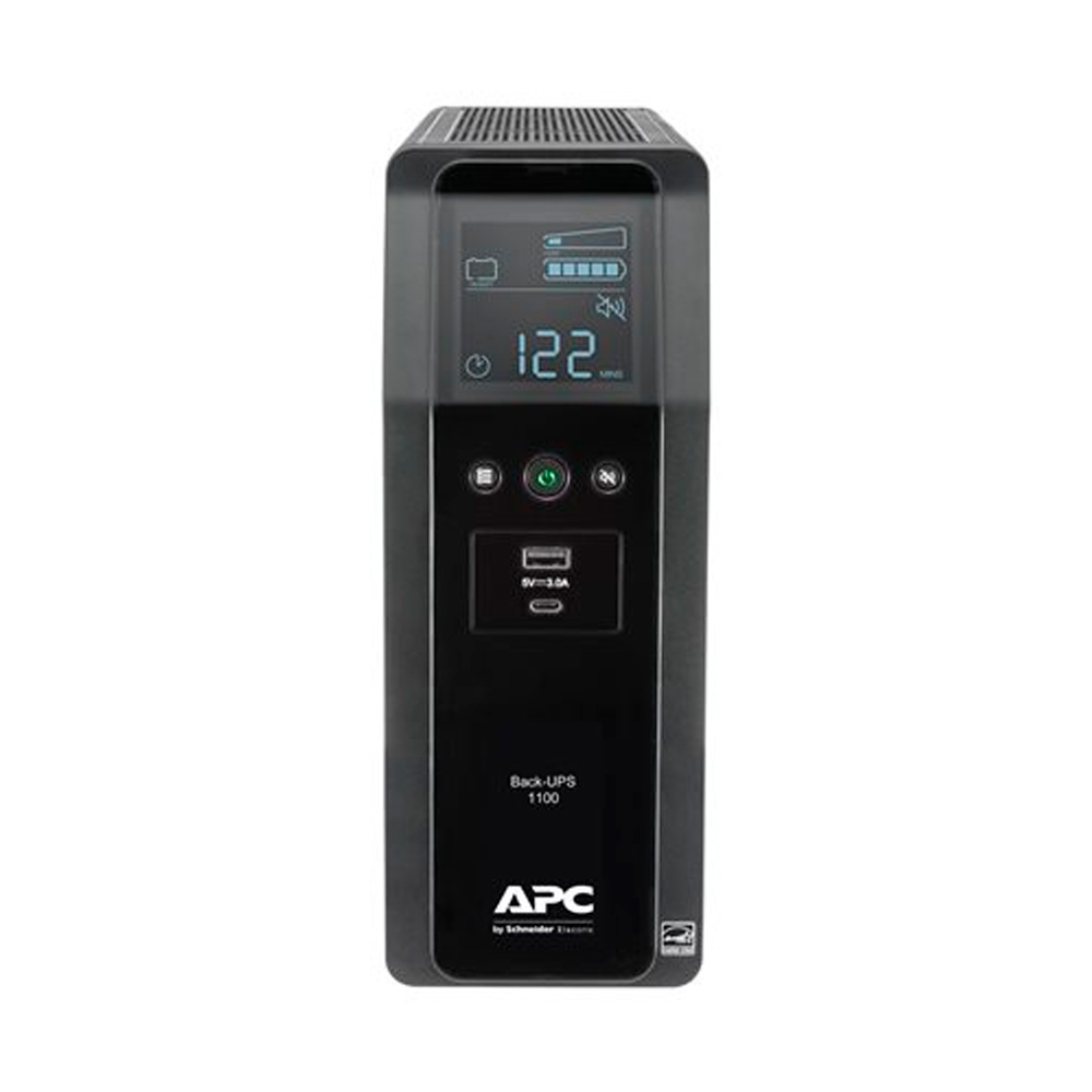 UPS APC Back-UPS Pro BR1100M2-LM - UPS - CA 120 V - 600 vatios - 1100 VA - USB - conectores de salida: 10 - negro