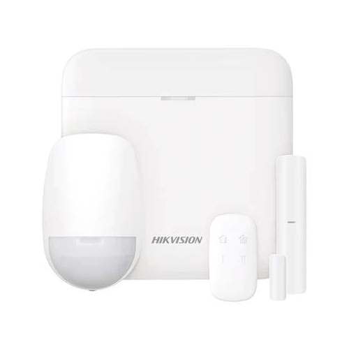 Hikvision AX Pro Series DS-PWA48-Kit-WB - Sistema de alarma - inalámbrico, cableado - 802.11b/g/n, Tri-X - 433 MHz, 2.4 Ghz - 10/100 Ethernet - blanco