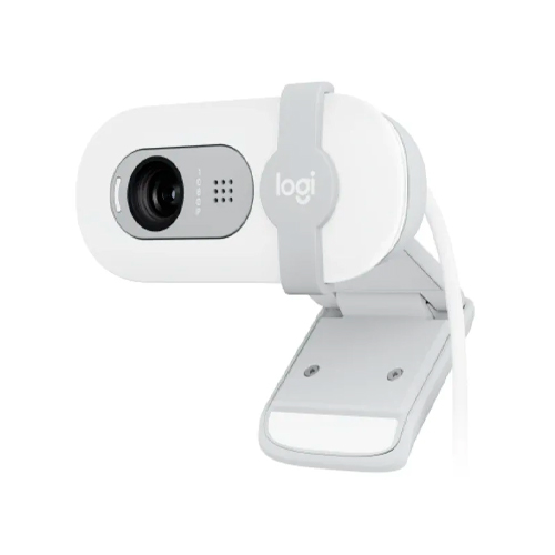 Cámara web Logitech FHD aumenta el brillo hasta un 50% color blanco