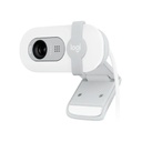 Cámara web Logitech FHD aumenta el brillo hasta un 50% color blanco